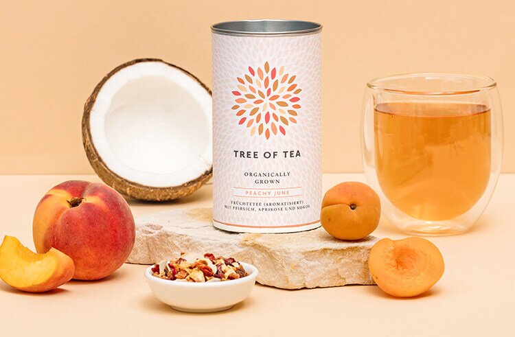 Tree of Tea Peachy June mit Pfirsich, Aprikose und Kokos