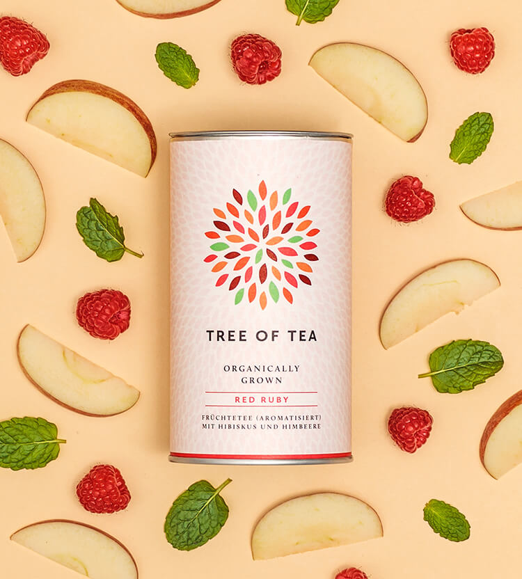 Tree of Tea Bio Red Ruby Tee mit Hibiskus und Himbeere