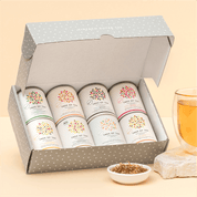 8er Tree of Tea Probierset in der geöffneten Geschenkbox