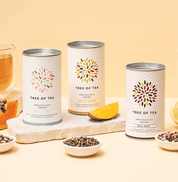 Tree of Tea Breakfast Tea Set mit Tropical White, Sun of Heaven und Miss Grey Tees