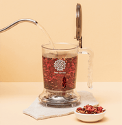 Tree of Tea Tea Maker wird mit Wasser aufgegossen