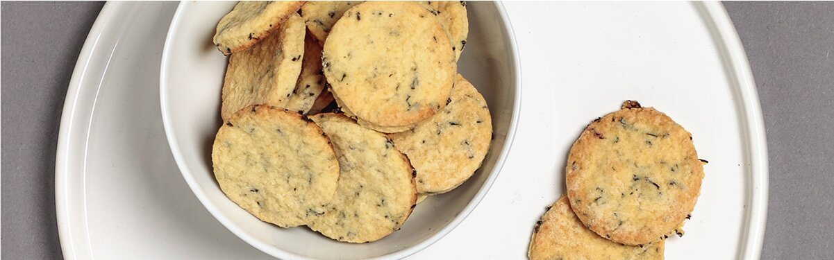 Earl Grey-Kekse auf einem Teller