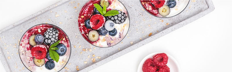 Beeren-Bircher in Glasschälchen