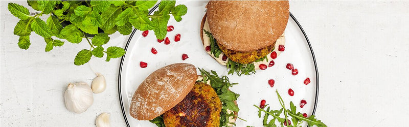 Linse-Kurkuma-Burger