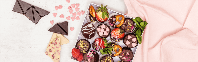 Pralinen auf einem Tablett