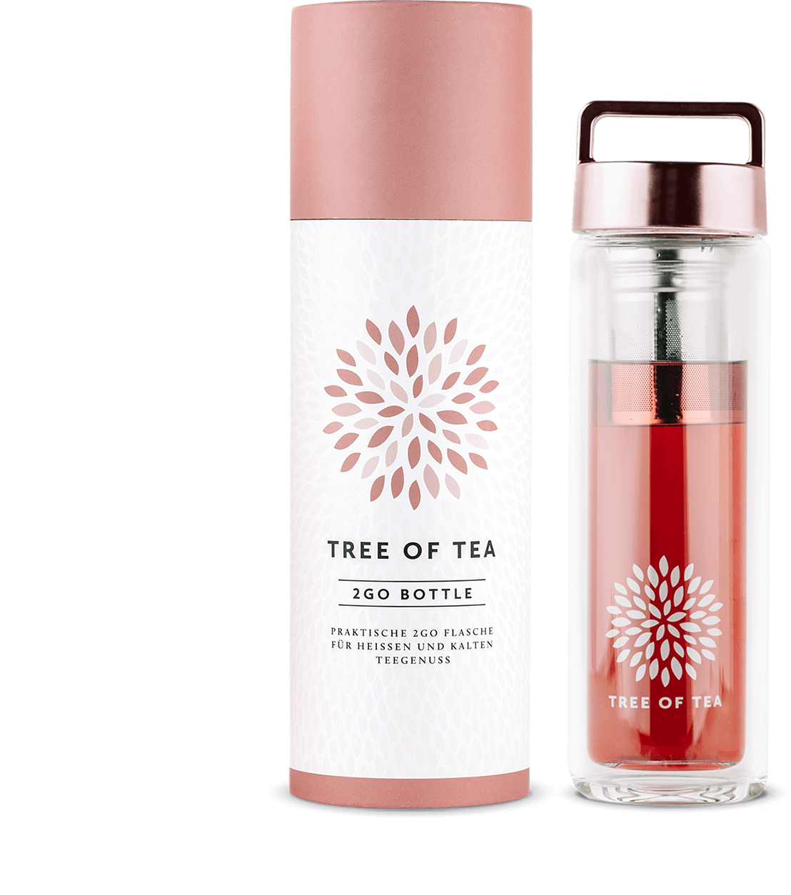 Tree of Tea 2go Bottle, roségold
