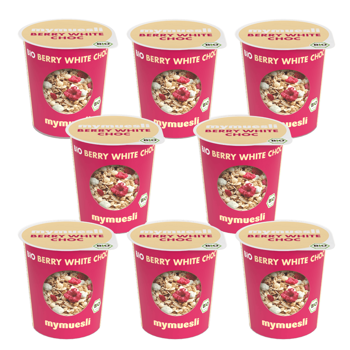 mymuesli Portiebekers Berry White Choc 8 pack
