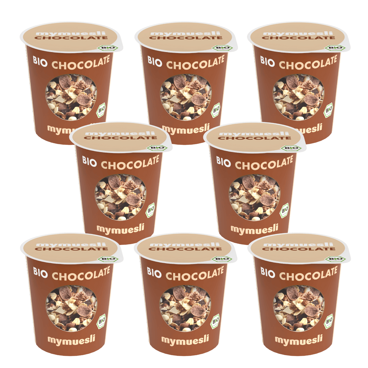 mymuesli Pots individuels Chocolate, lot de 8