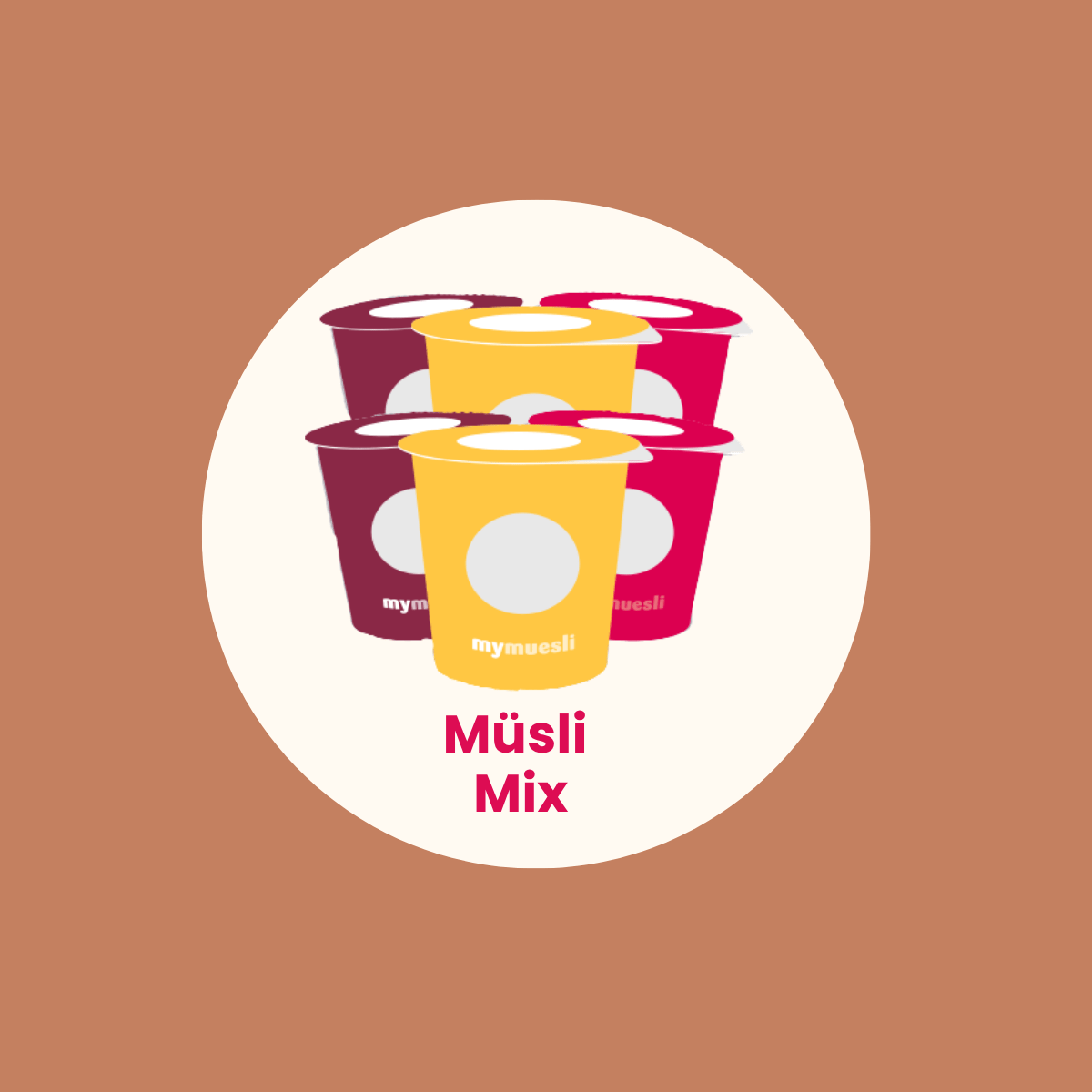 mymuesli Portionsbecher 6er Probierpaket