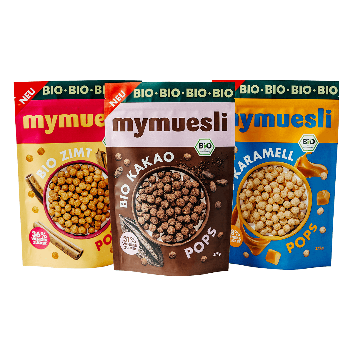 mymuesli Bio Cerealien - jetzt im 3er Paket!