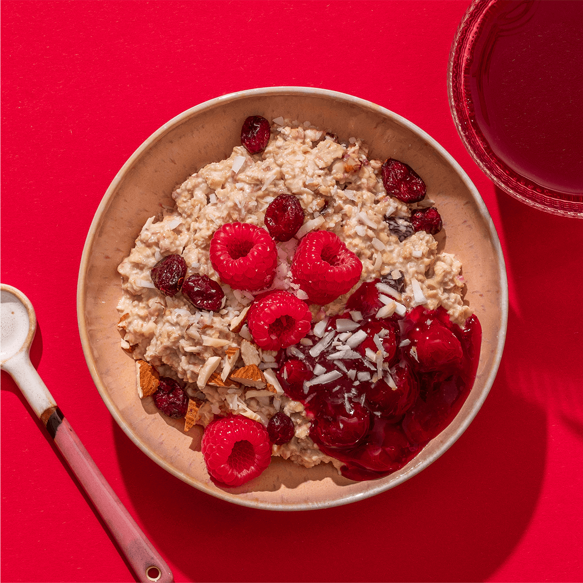 Porridge Framboos Kokos Kersen