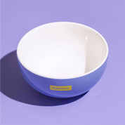 hellblaue Müslischale mit gelbem mymuesli Logo