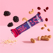 mymuesli Bio Protein Müsliriegel 6er Probierpaket mit 2x Wild Berry Proteinriegeln