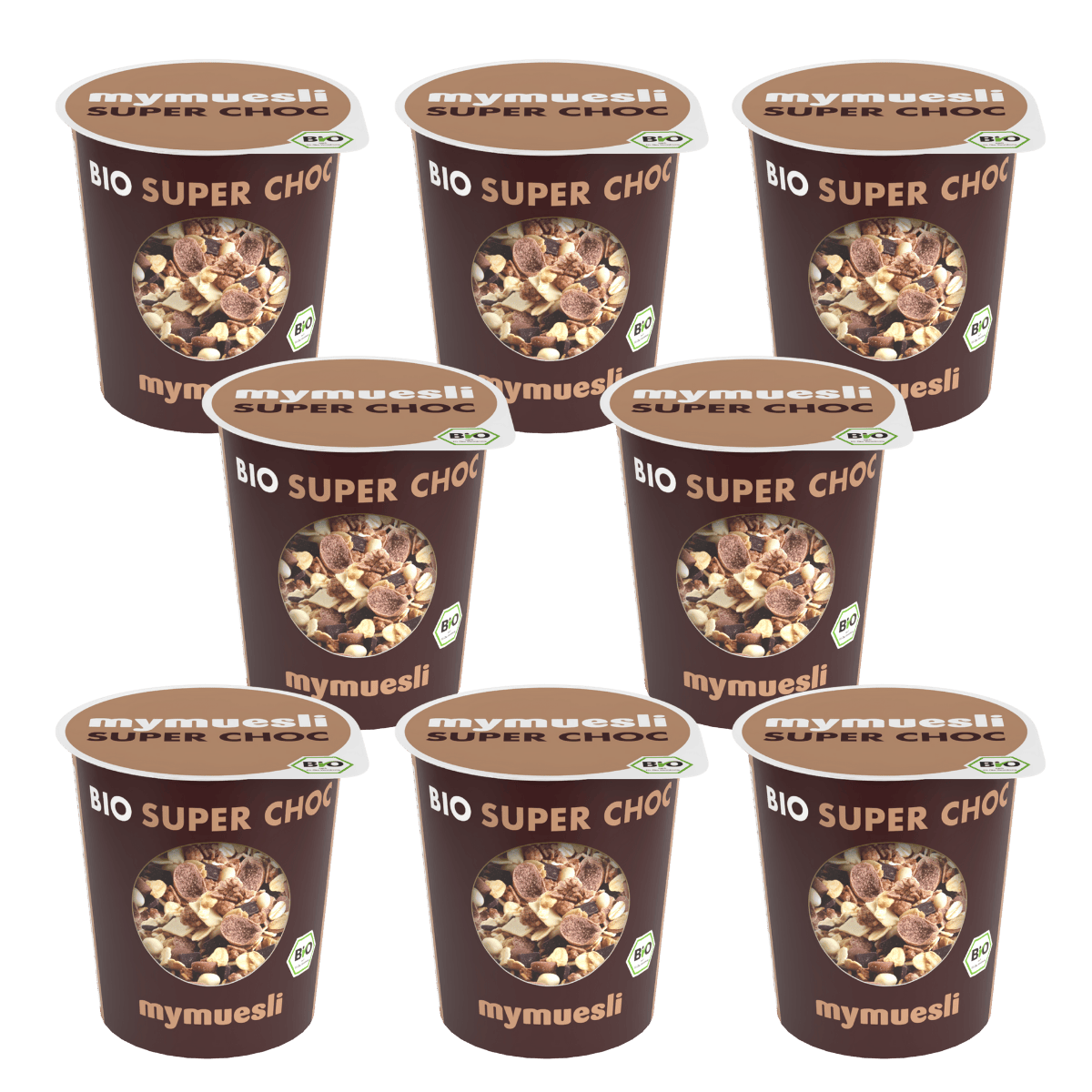mymuesli portiebekers Super Choc 8 pack