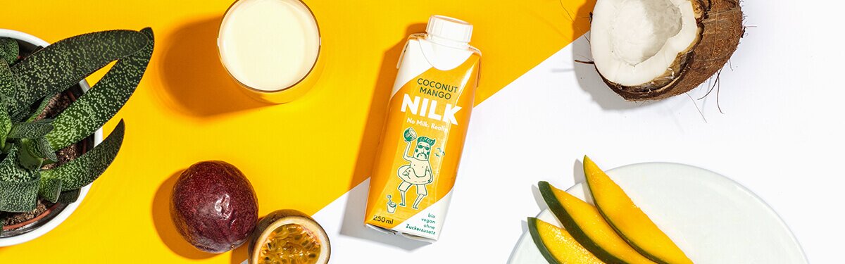 Nilk2go: bio, zuckerfrei und mit fruchtig-exotischem Geschmack